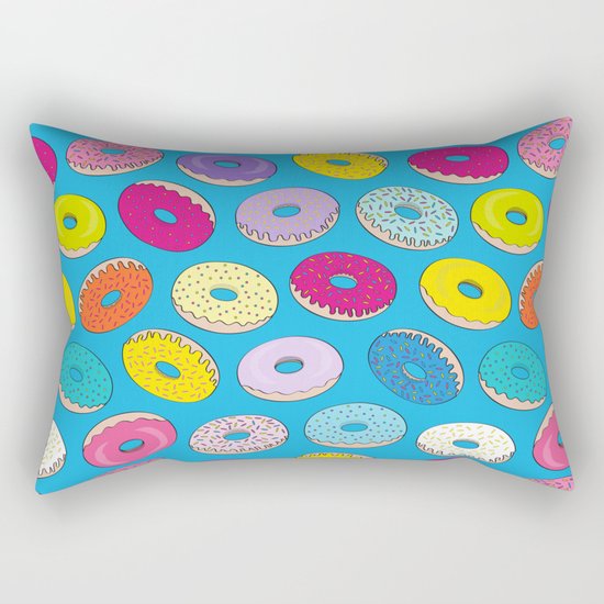 Donuts In The Sky By Everett Co Rectangular Pillow
