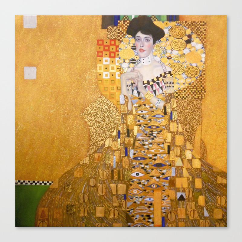Gustav Klimt The Woman In Gold Canvas Print By Constantchaos