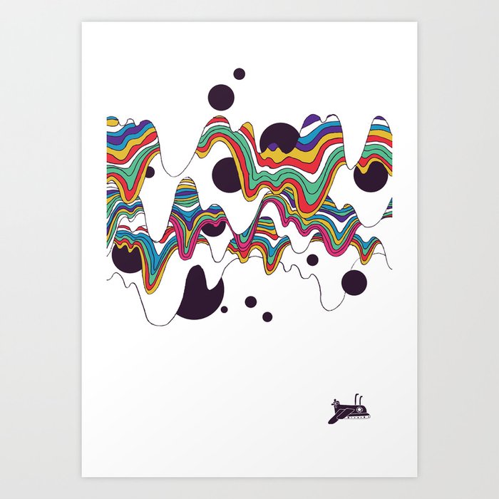 Psychedelic Planet Art Print