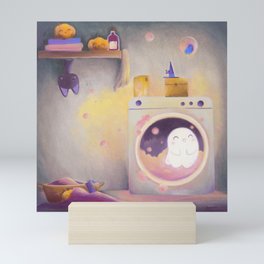 bath time Mini Art Print