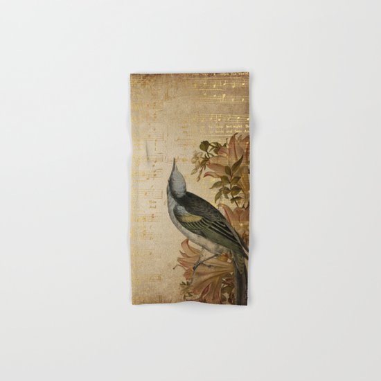 Vintage gold music #4 Hand & Bath Towel