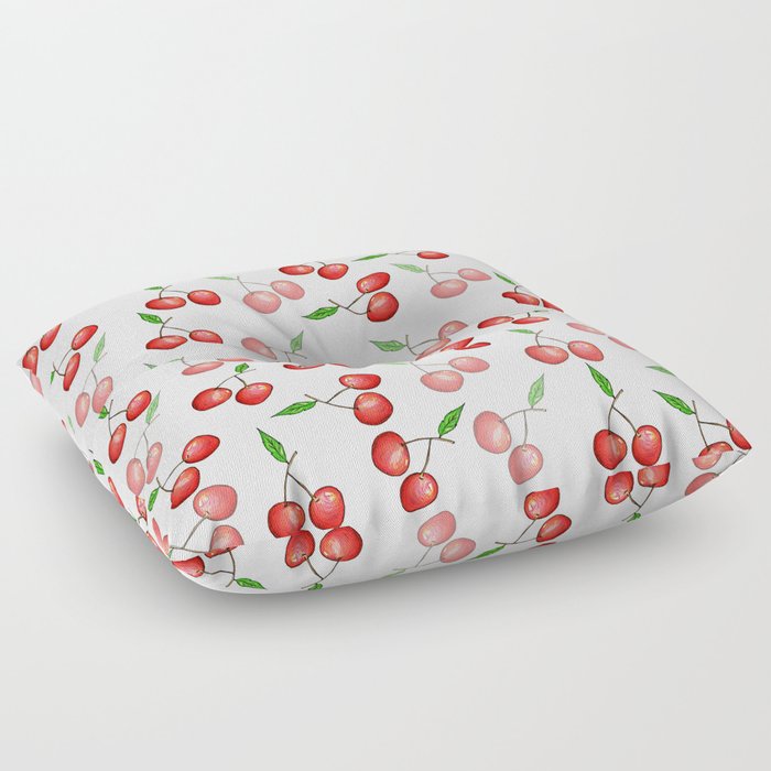 The Fruits: Cherry Floor Pillow