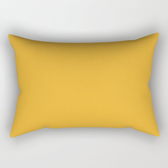 Bright Golden Yellow Pairs Coloro Mellow Yellow 034-70-33 / Accent Shade / Hue / All One Colour Rectangular Pillow