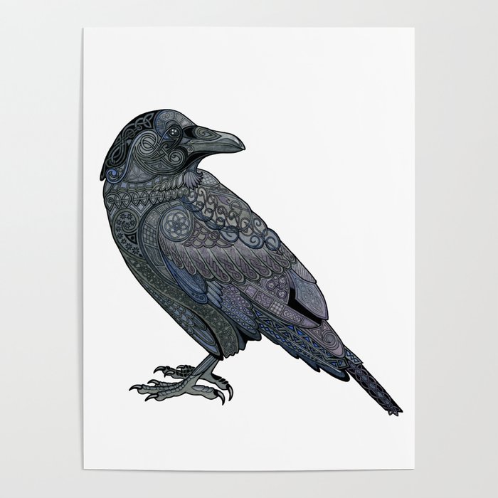 Celtic Raven Poster