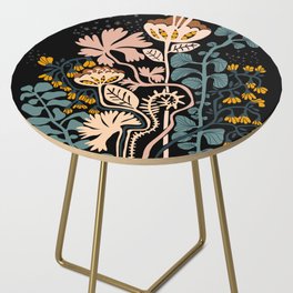 Stockholm garden night black and blue Side Table