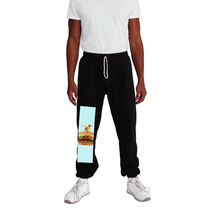 love at first bite 2 turquoise Sweatpants
