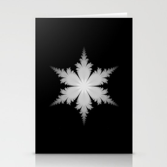 Fractal Snowflake Stationery Cards