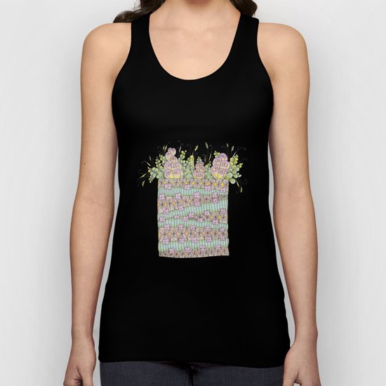 flowers in busket Unisex Tank Top