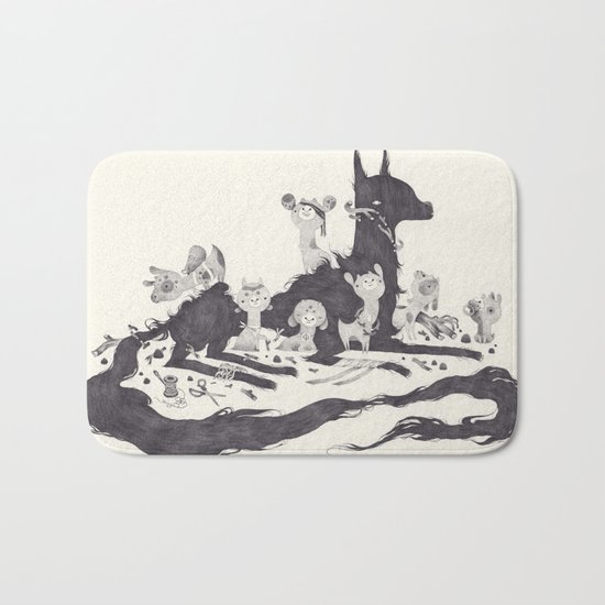 Le Loup et les Sept Chevreaux Bath Mat