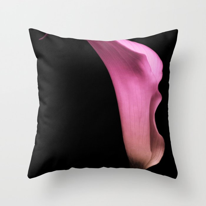 Pink Calla Lily Throw Pillow