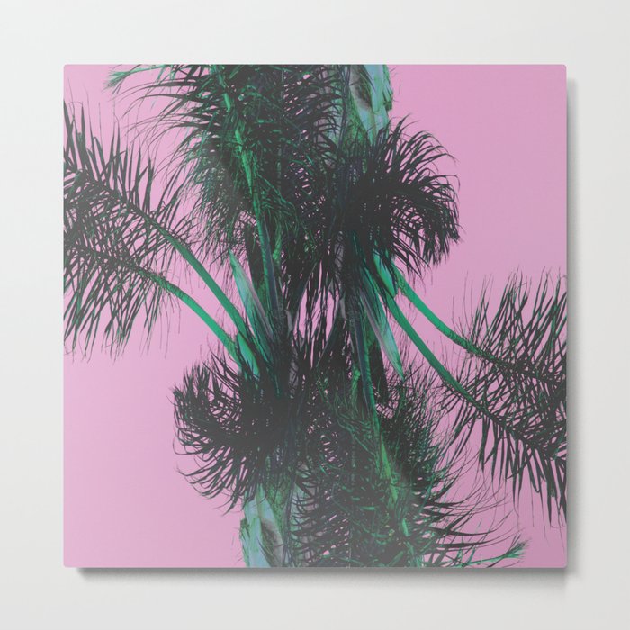 Chroma Palms Metal Print