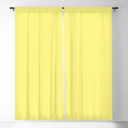 Solid Pale Corn Yellow Color Blackout Curtain