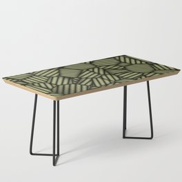 Tropical Nature Pattern with Leaves Coffee Table