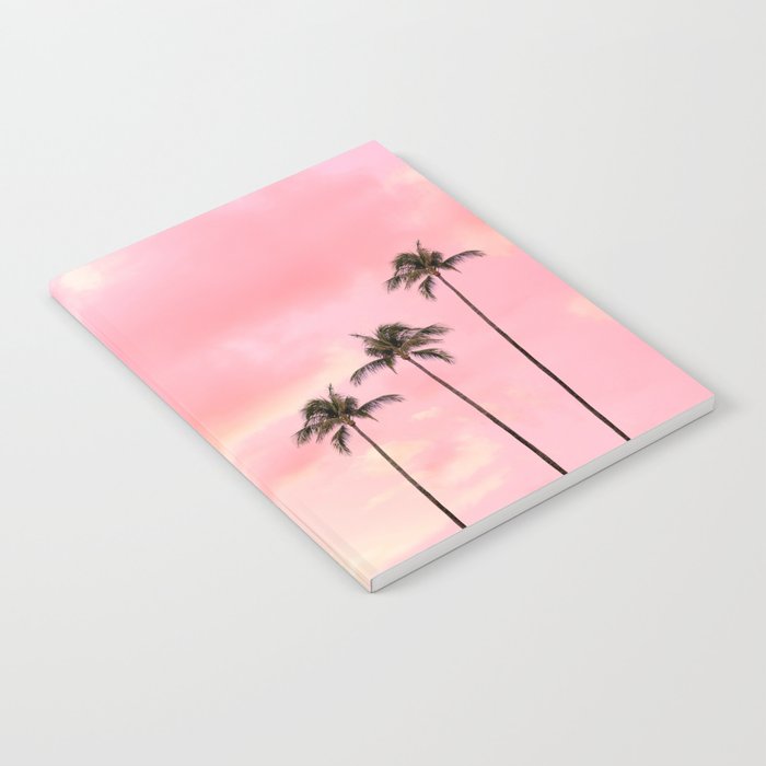 Palm Trees Photography | Hot Pink Sunset Notebook