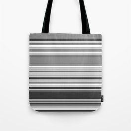 Gray Stripes Tote Bag