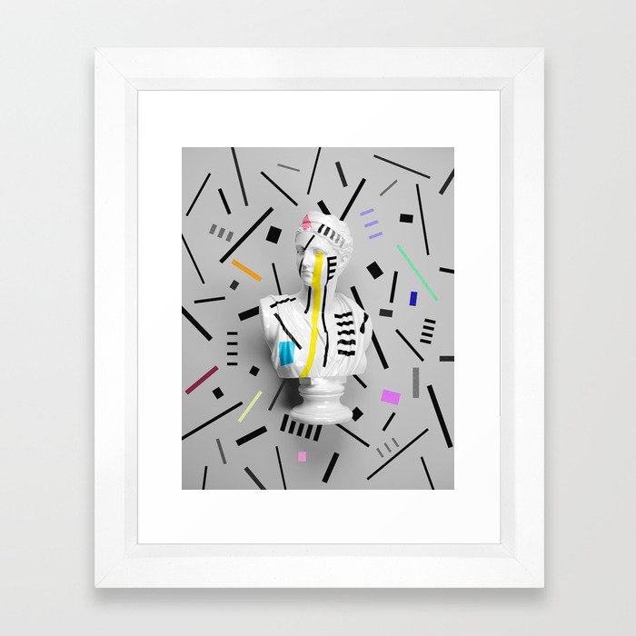 The Geometry of the Viewer (Confetti Edition) Framed Art Print