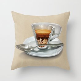 Italian coffee 2.0 Throw Pillow