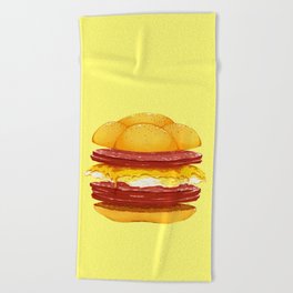 Pork Roll, Egg, & Cheese Beach Towel