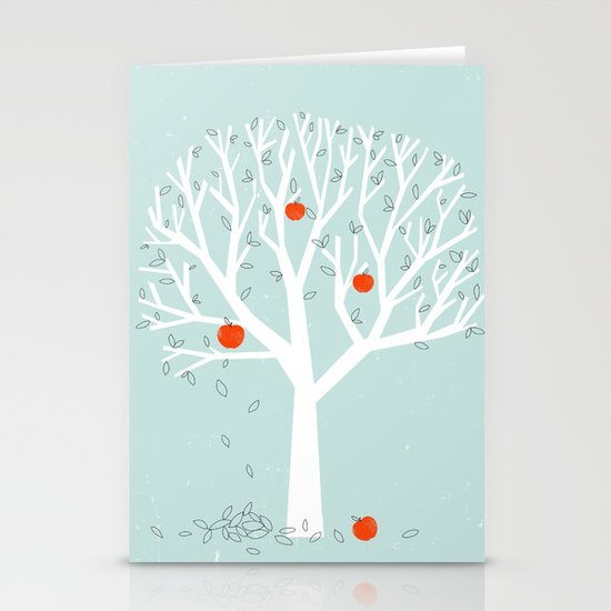 Apple Season Stationery Cards