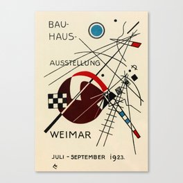 Postcard for the Bauhaus Exhibition, 1923 by Wassily Kandinsky Canvas Print