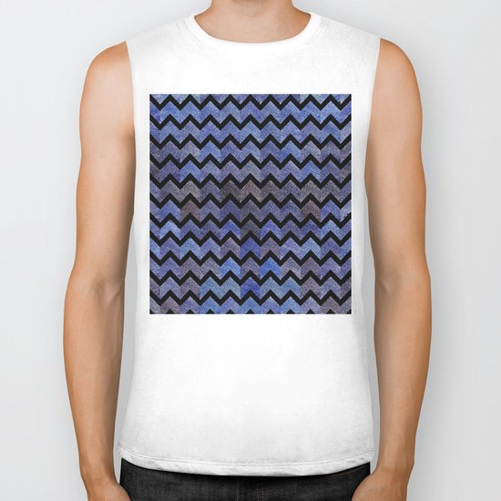 Glitter Chevron Biker Tank