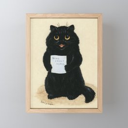 Home Sweet Home, Louis Wain Cat Framed Mini Art Print