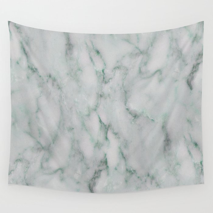 Ariana verde - smoky teal marble Wall Tapestry