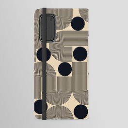 Abstraction_NEW_BLACK_SUN_MOON_BOHEMIAN_PAttERN_POP_ARt_0728A Android Wallet Case