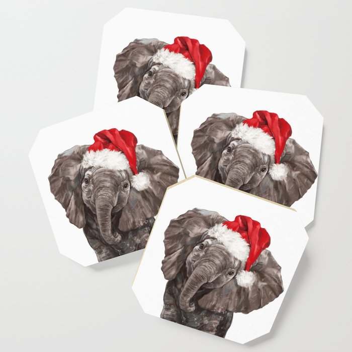 Christmas Baby Elephant Coaster