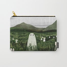 White Rabbits Carry-All Pouch