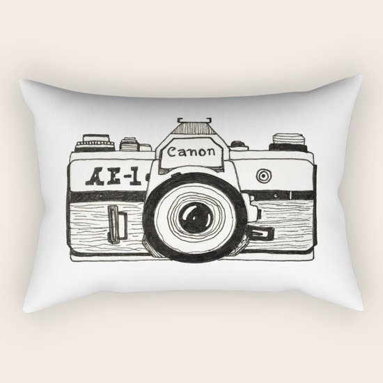 Camera Rectangular Pillow