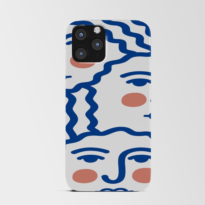 Girl's Face w Orange Cheek Pints  iPhone Card Case