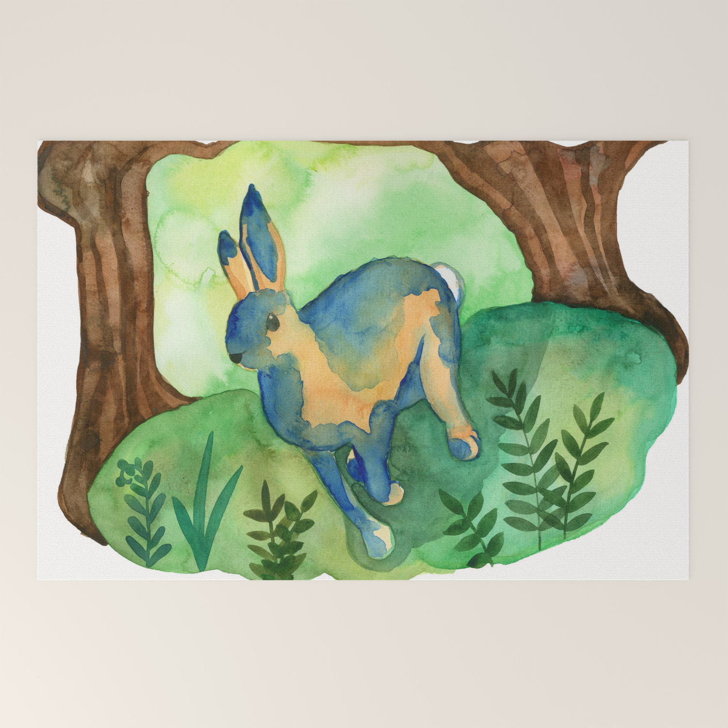 Running Hare Welcome Mat By Fairychamber Society6