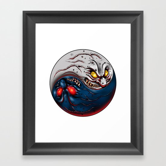 ying yang Framed Art Print