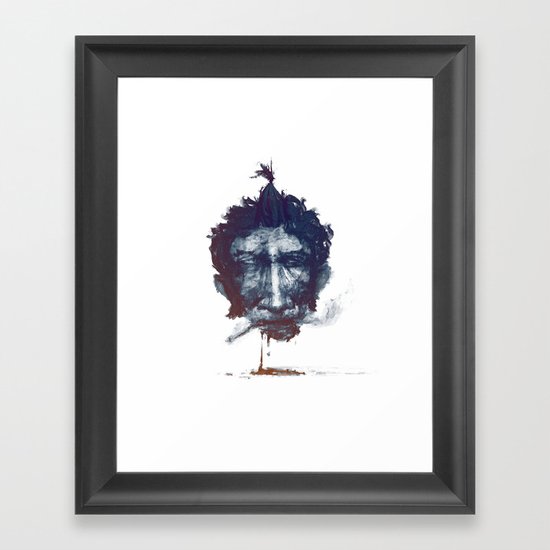 Smoke Framed Art Print