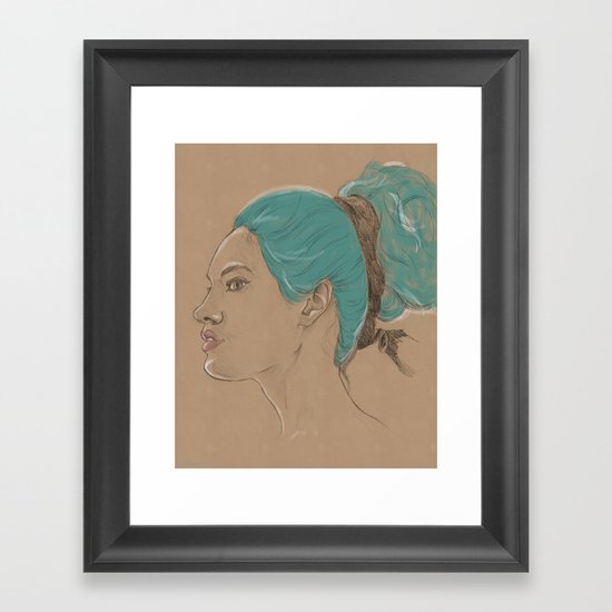 The Look Framed Art Print