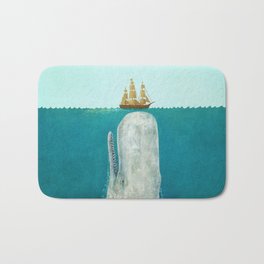 The Whale Bath Mat | Thefanbrothers, Mobydick, Hermanmelville, Blue, Terryfan, Thewhale, Ocean, Fanbrothers, Whale, Curated 