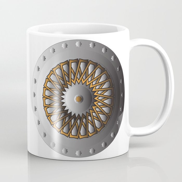 golden Arabesque buckler Coffee Mug