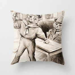  Victory by Louis Wain Throw Pillow