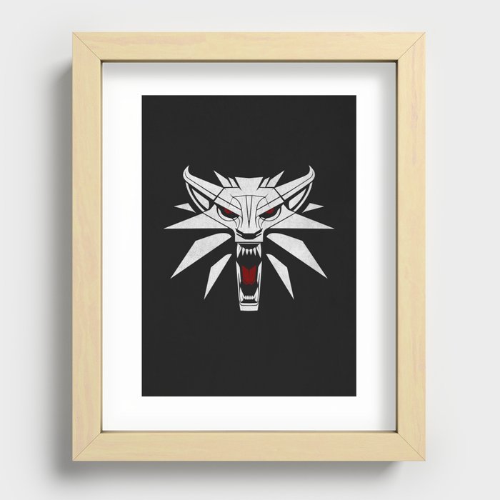 Witcher iconic design Recessed Framed Print