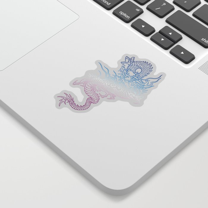 Dragon Tri Color Sticker