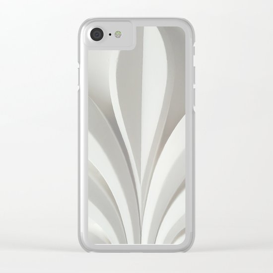 White sculpture Clear iPhone Case