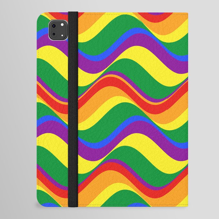 Pride flag wavy iPad Folio Case