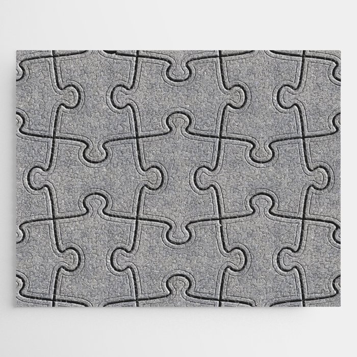 Grey Pizzle Jigsaw Puzzle