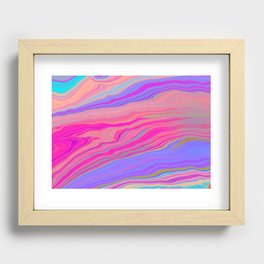 Neon Canyon Recessed Framed Print