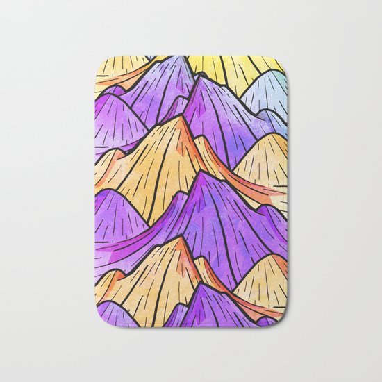 The Mountain Range Bath Mat