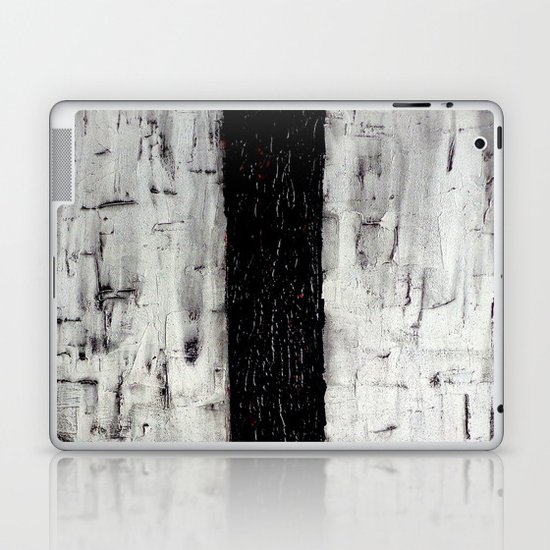 Dark Path - Black and white abstract Laptop & iPad Skin