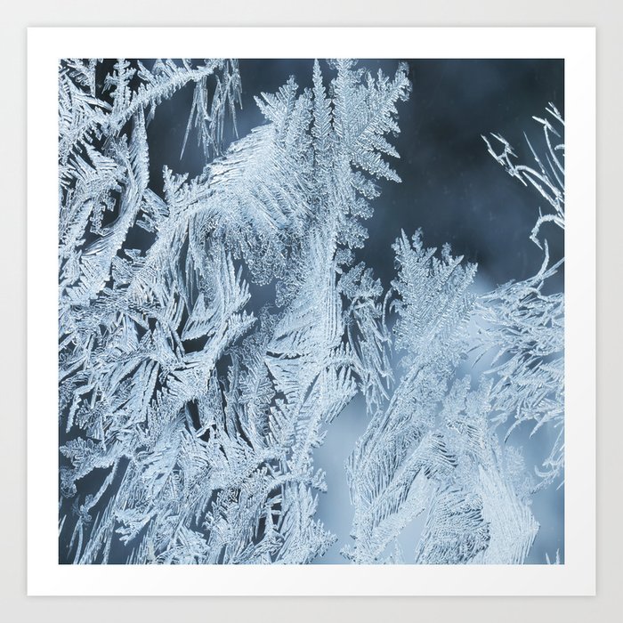 White Ice Crystals On Blue Background Decor Society6 Buyart Art Print By Pivivikstrm Society6 White Ice Crystals On Blue Background Decor Society6 Buyart Art Print By Pivivikstrm Society6