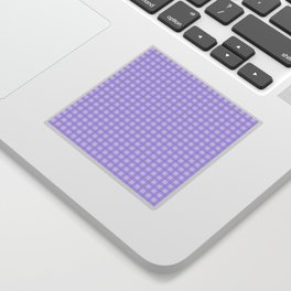 Purple Checkered Pattern Sticker