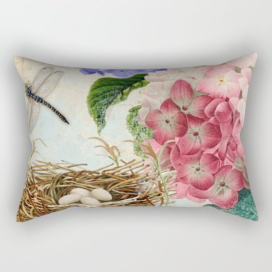 Vintage Flowers #14 Rectangular Pillow